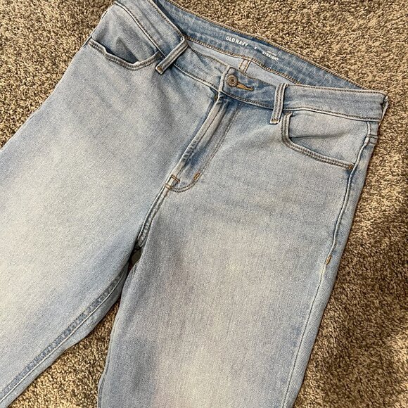 Light Blue Old Navy Straight Fit Jeans - Size 8 - Picture 1 of 5